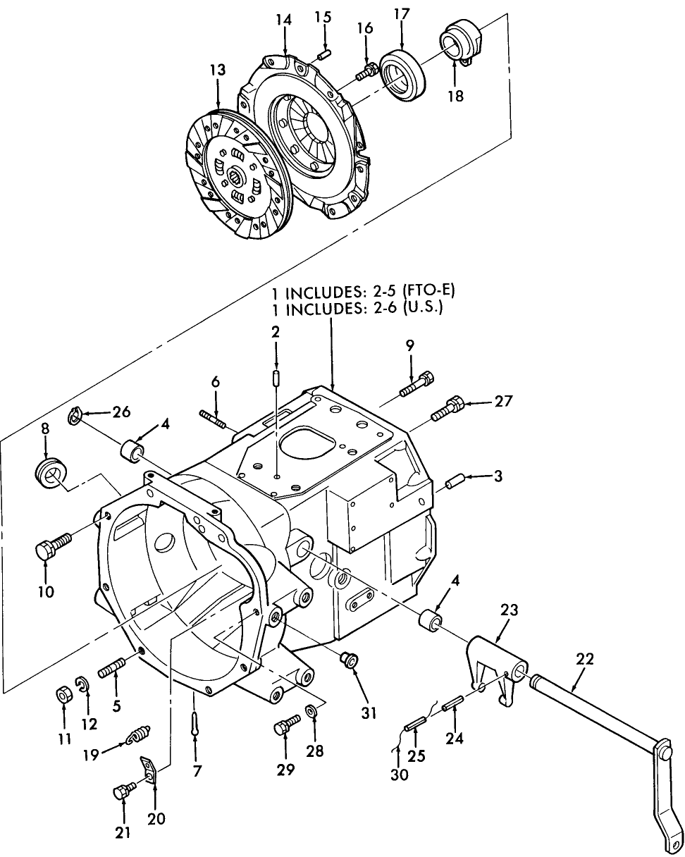 07A02 CLUTCH & CLUTCH CASE W/HST