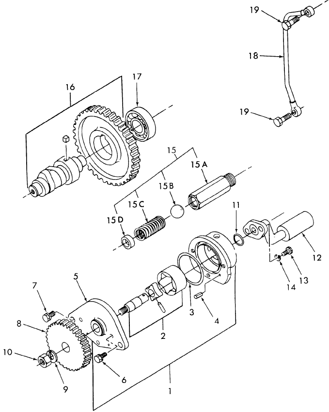 06G01 IDLE GEAR & OIL PUMP, 1100, 1200 & 1300