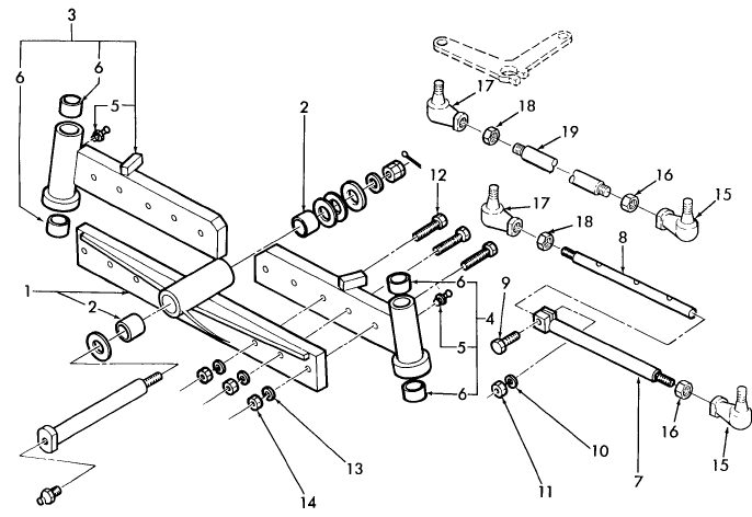 03A01A ADJUSTABLE FRONT AXLE - 1110,1210