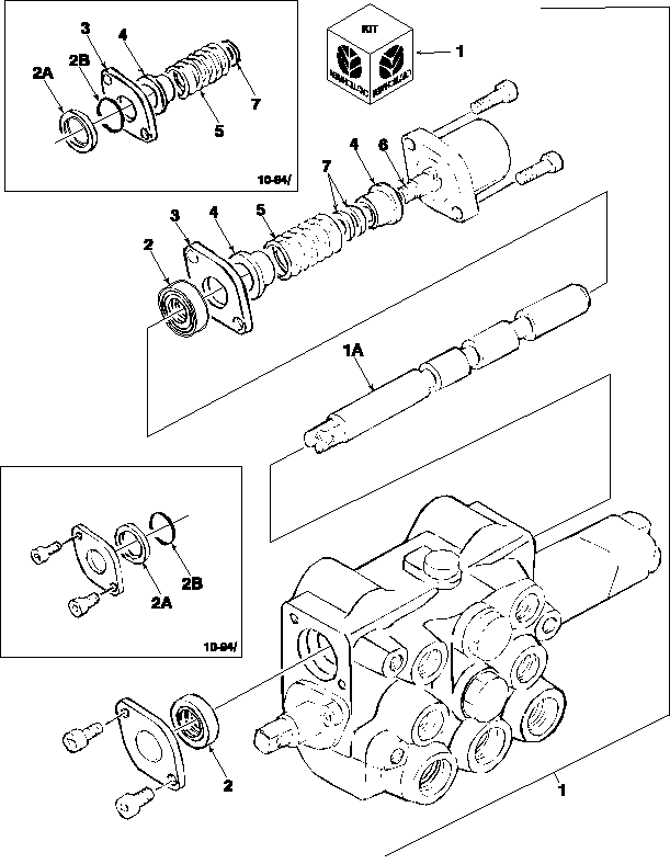 05I02 2-SPOOL VALVE KIT, NON-REGENERATIVE