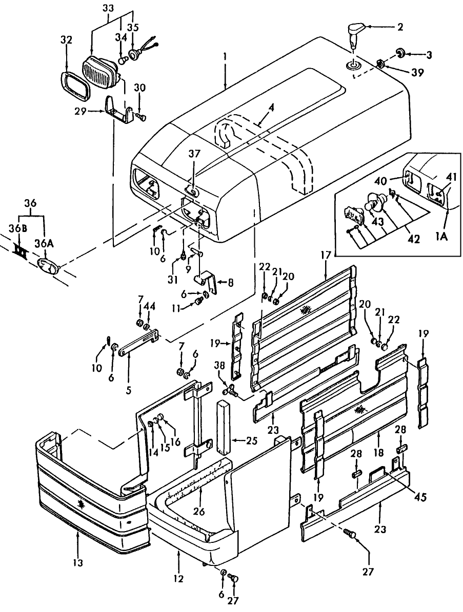 14B01 HOOD & RELATED PARTS