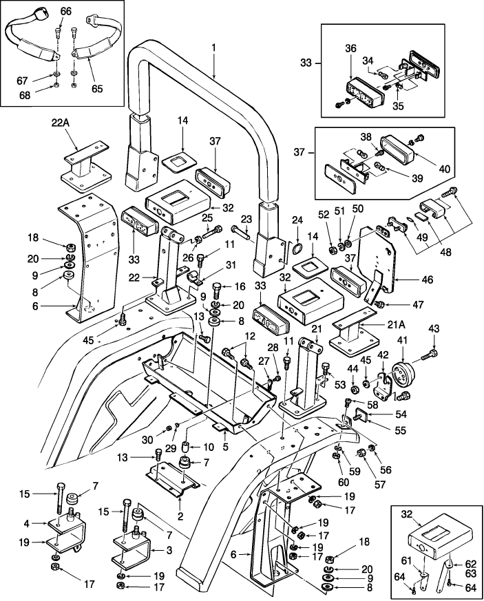 14C02 ROLL BAR & RELATED PARTS  (NH-E)