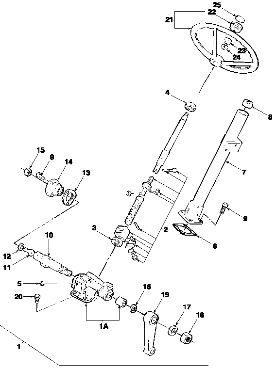 03G01 STEERING COLUMN & GEARBOX