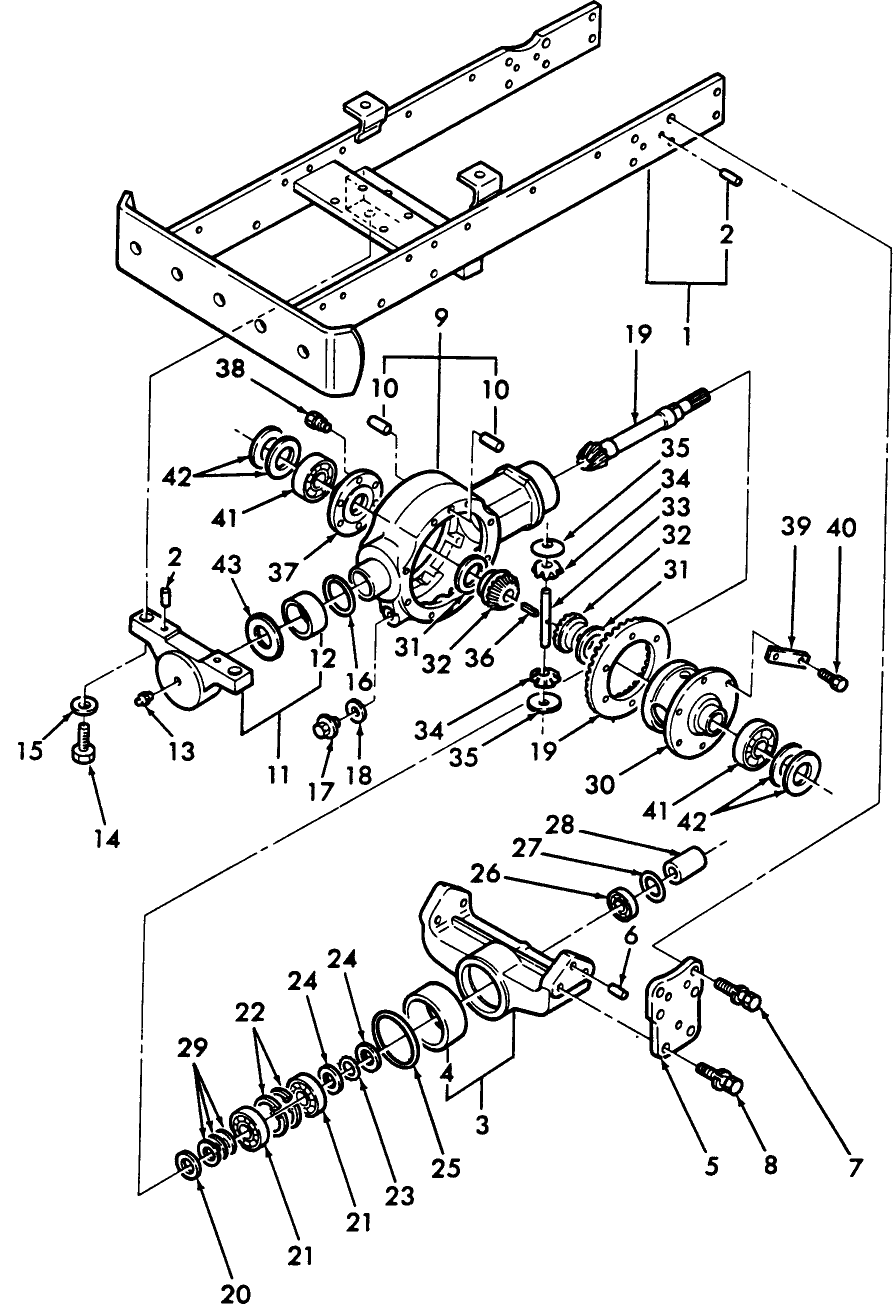 03D02 FRONT DIFFERENTIAL, 4WD, 1300