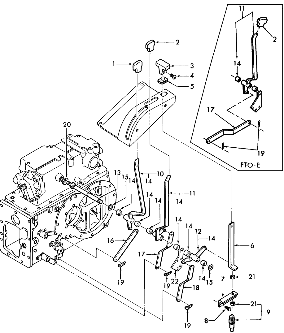 07L02 LEVERS - GEARSHIFT