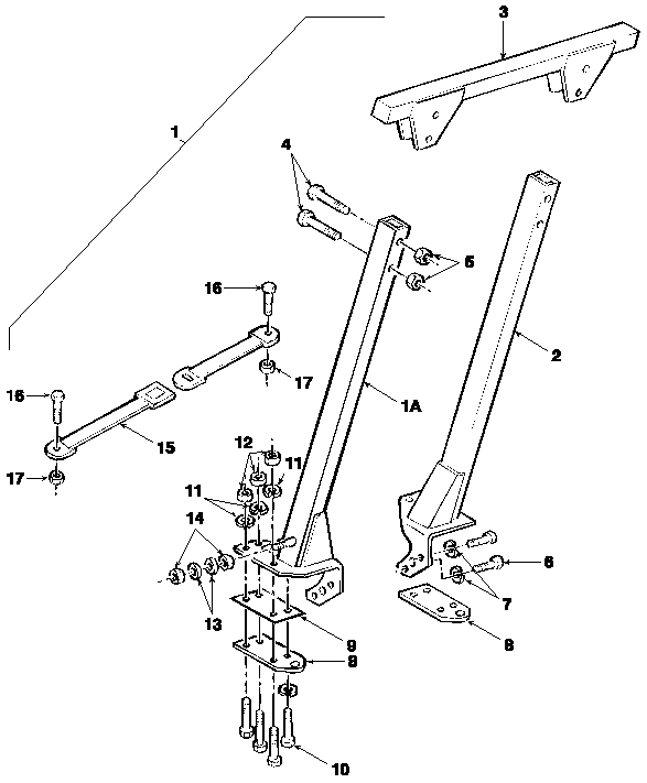 17B03 ROLLBAR ASSEMBLY - 1310,1510, (83/3-85)