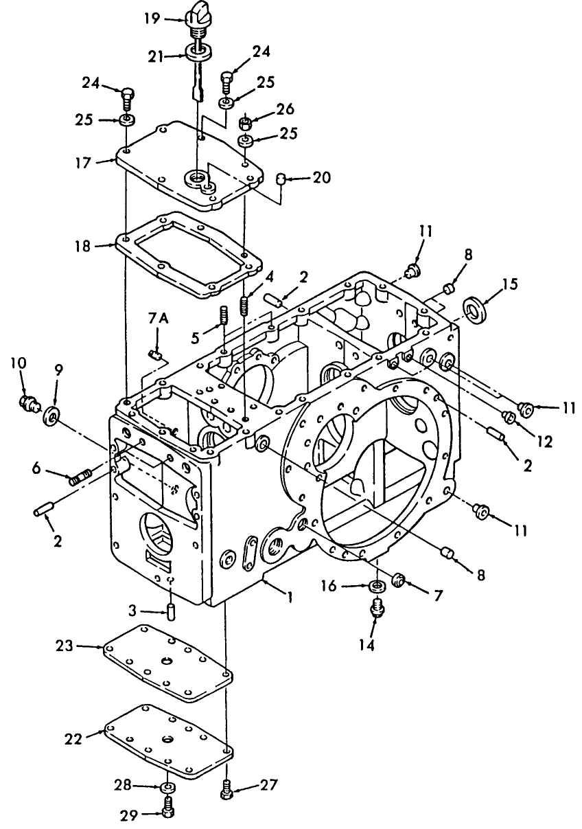 07A02 REAR TRANSMISSION CASE - 1310, 1510, 1710