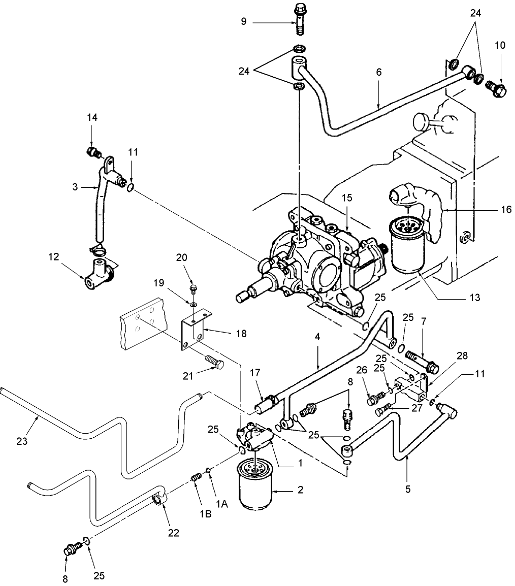 05F02 HYDRAULIC PIPING, W/HST