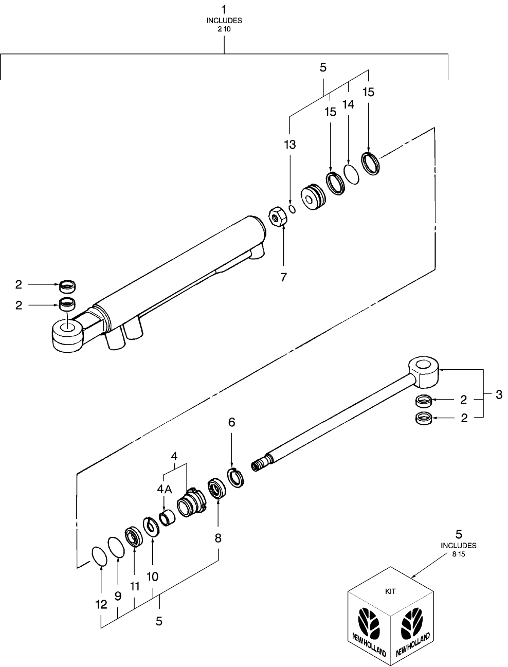 03I02 POWER STEERING CYLINDER, W/FWD