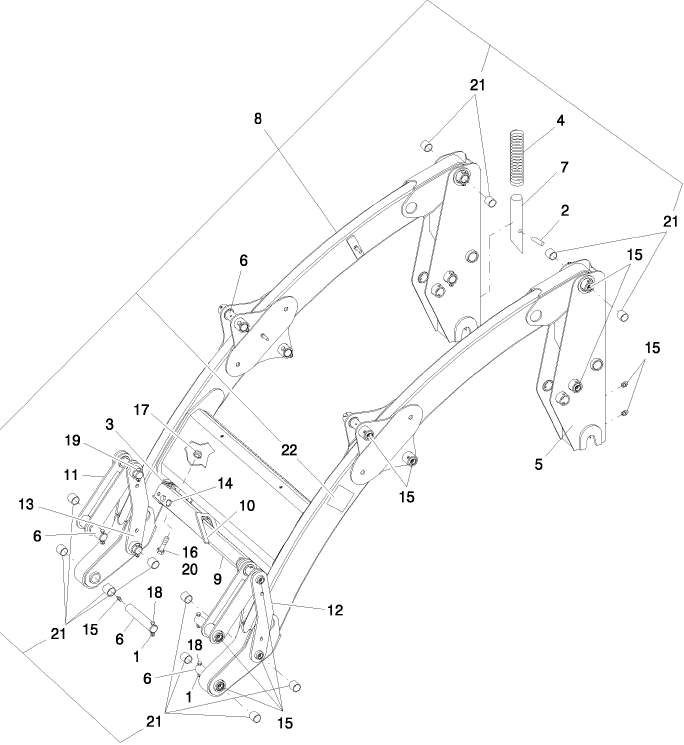 001 LOADER FRAME, 16LA