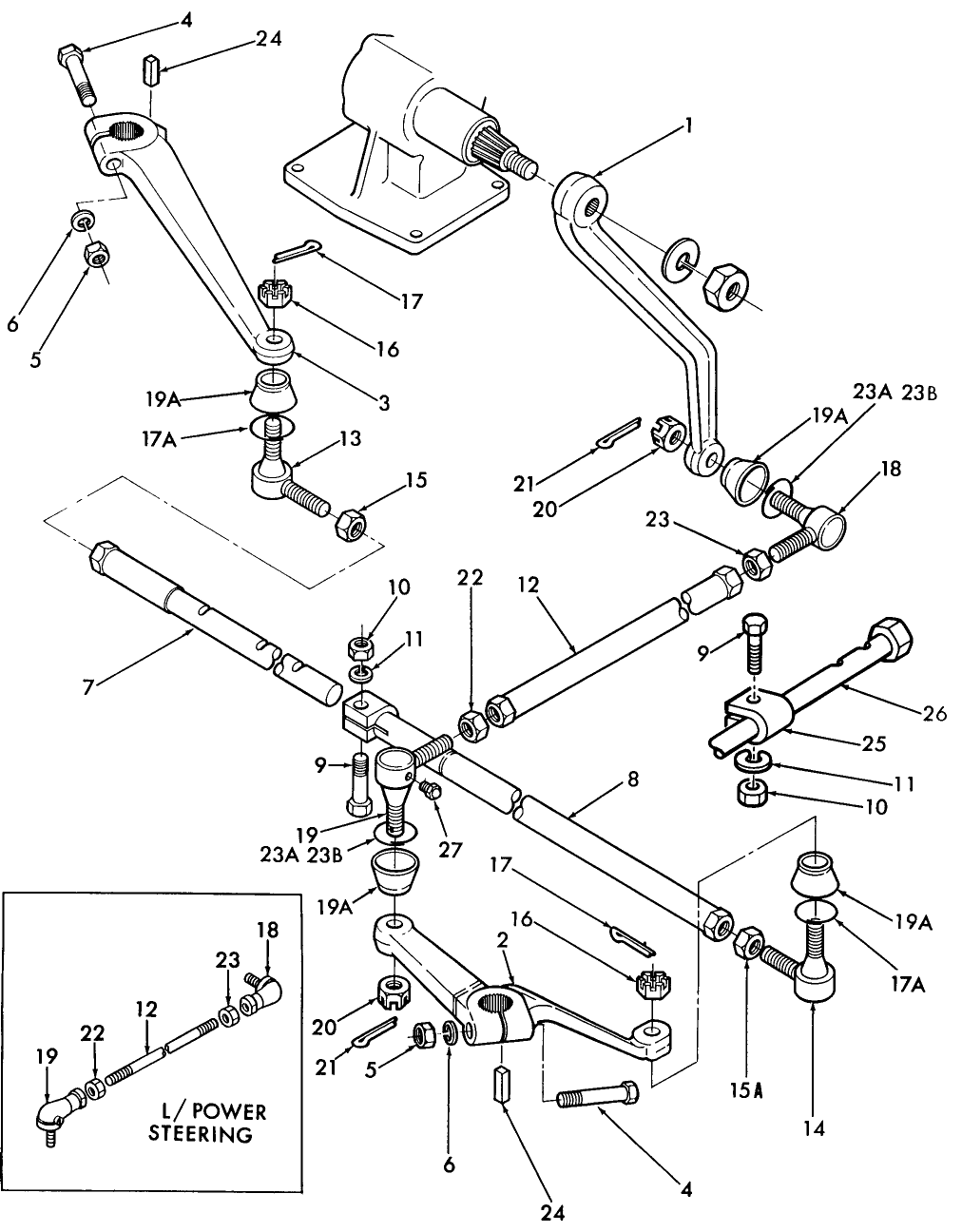 03B01 STEERING LINKAGE, W/2WD, 1310, 1510, 1710, 1910