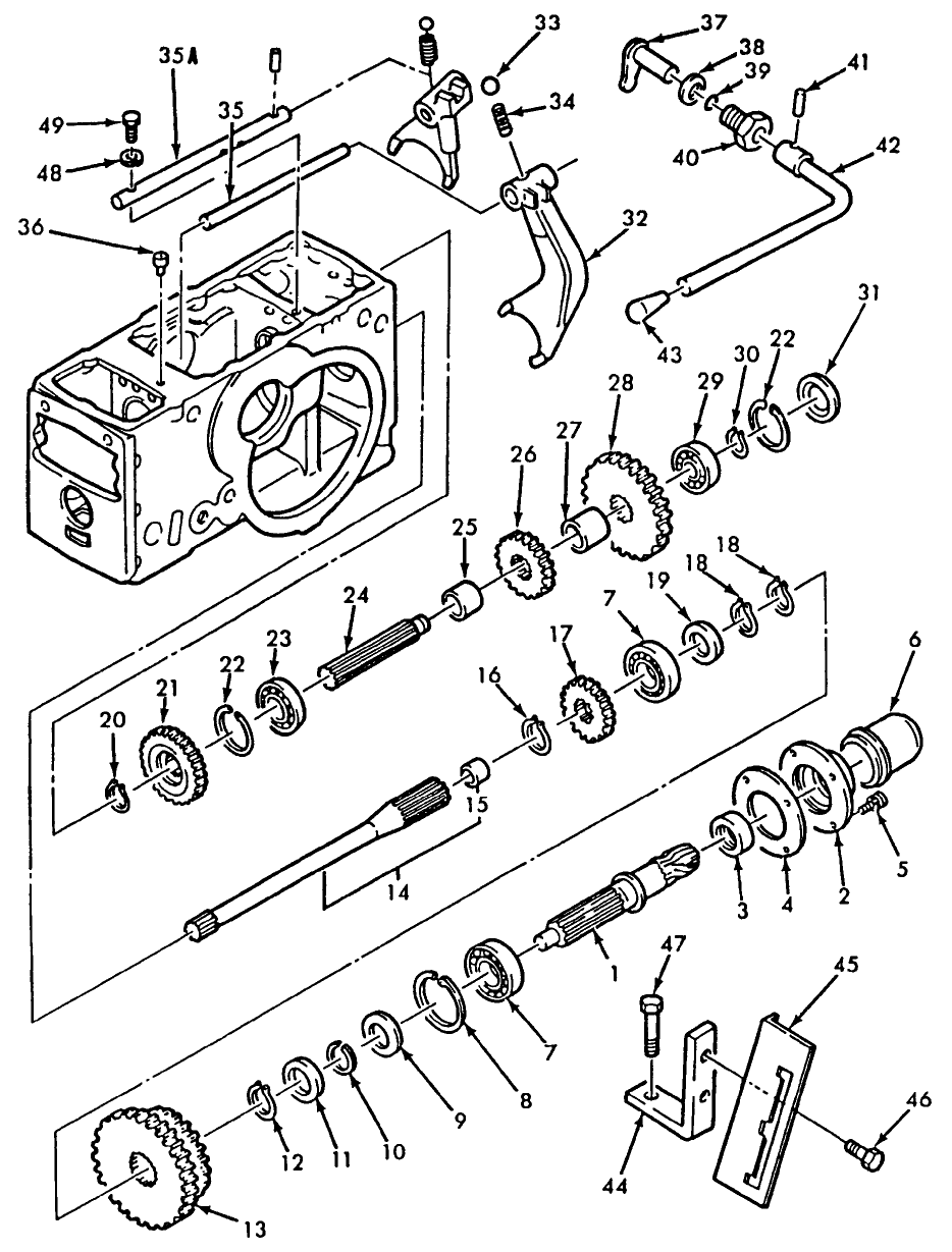 07C08 PTO GEARS - 540/750 & MULTI PTO - 1710 (NH-E - ASIA-PACIFIC - AUSTRALIA & NEW ZEALAND ONLY)