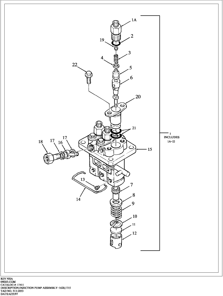 09E03 INJECTION PUMP ASSY.