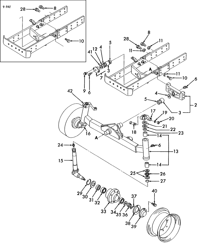 03A04 FRONT AXLE W/2WD