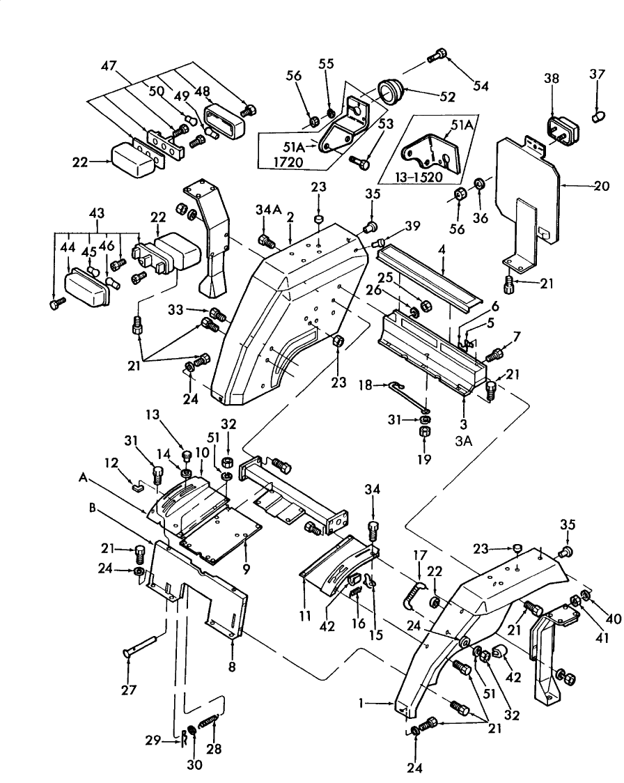 14A03 FENDERS & RELATED PARTS  (NH-E)