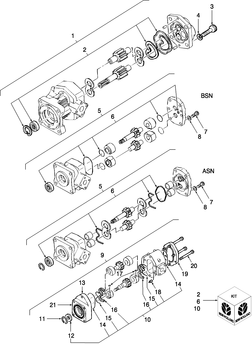 10A01 HYDRAULIC PUMP ASSEMBLY