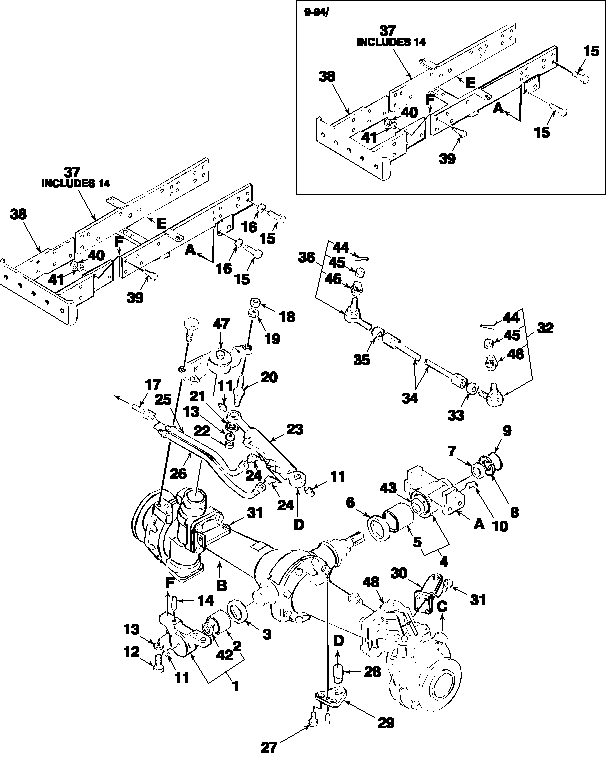 03B04 FRONT AXLE W/4WD