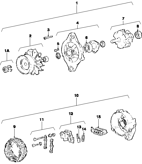 11C02 ALTERNATOR ASSEMBLY  (87/5-95)
