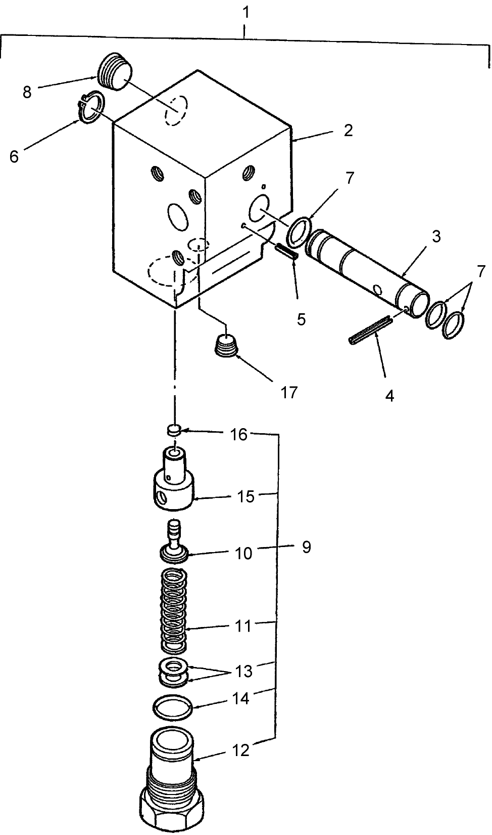 05N02(A) MANIFOLD DIVERTER BLOCK - SBA340016640