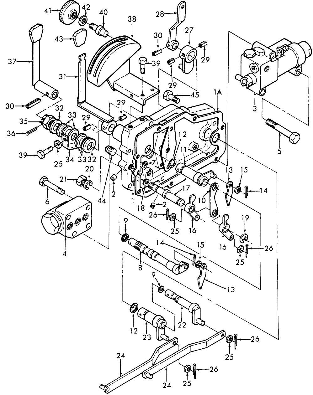 05B04 CONTROL VALVE & QUADRANT, W/DRAFT CONTROL, 1700 & 1900