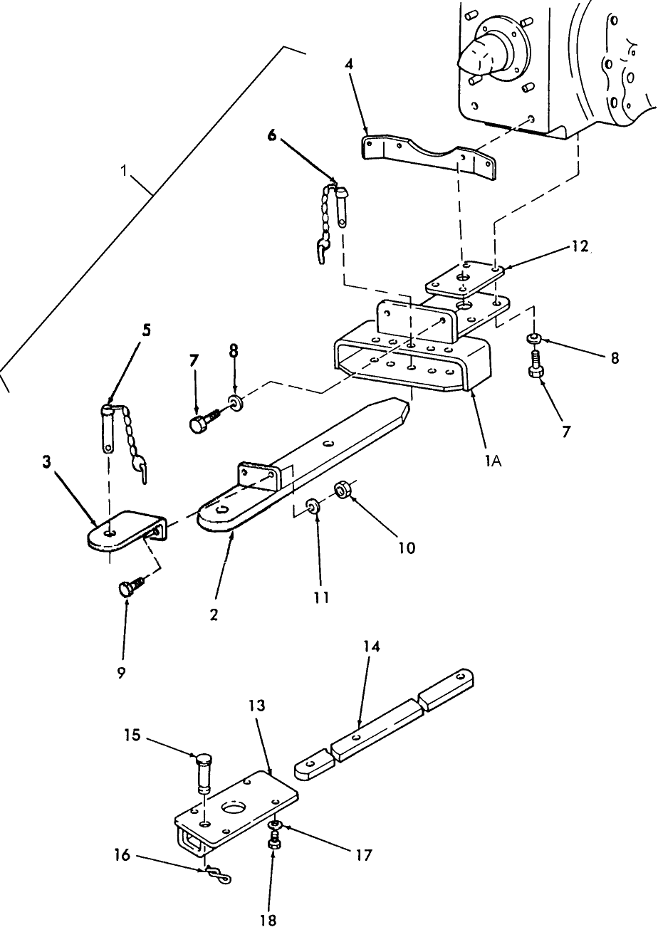05F02 FIXED & SWINGING DRAWBAR, 1700 & 1900