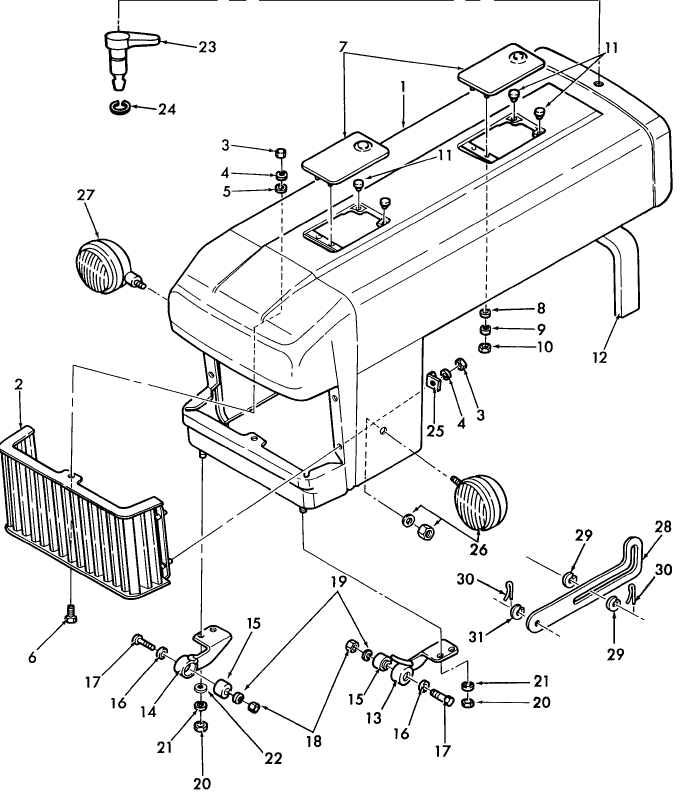 14B03 HOOD AND RELATED PARTS - 1910, 2110