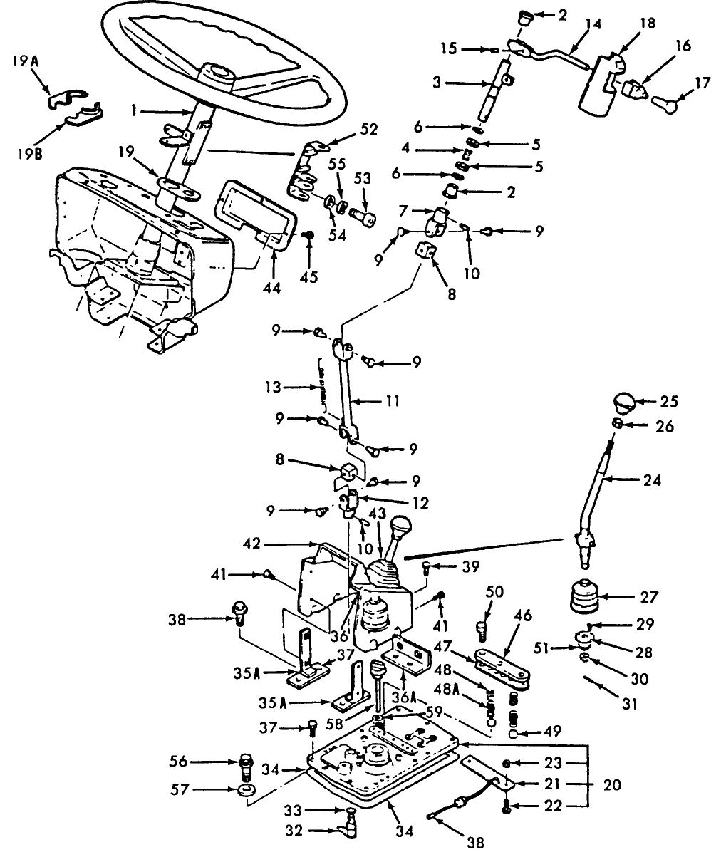 07K01 COLUMN SHIFT - 1310, 1510, 1710, 1910, 2110