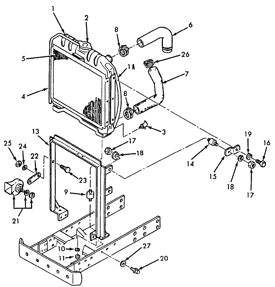 08A03 RADIATOR - 1510, 1710, 1910