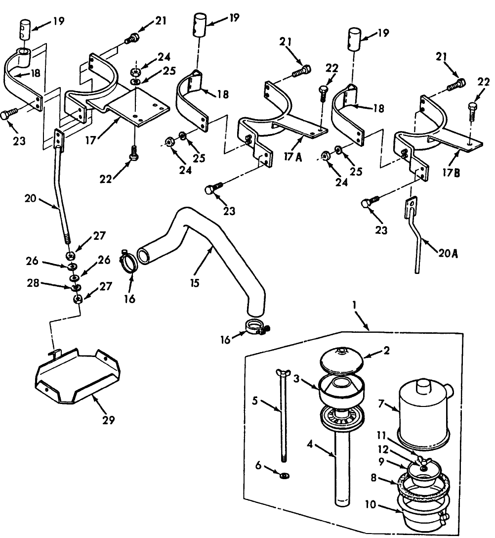 09B05 AIR CLEANER - WET - 1710, 1910, 2110 (NH-E)