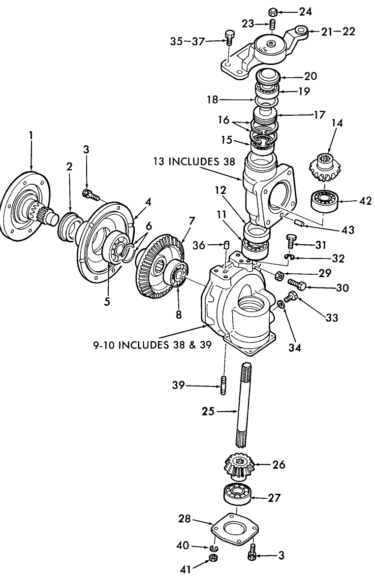 03D01 FINAL REDUCTION GEARS - 1920 W/FWD