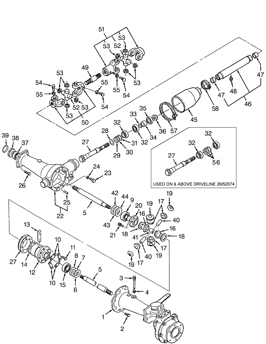 03C01 FRONT DIFFERENTIAL GEARS, W/FWD