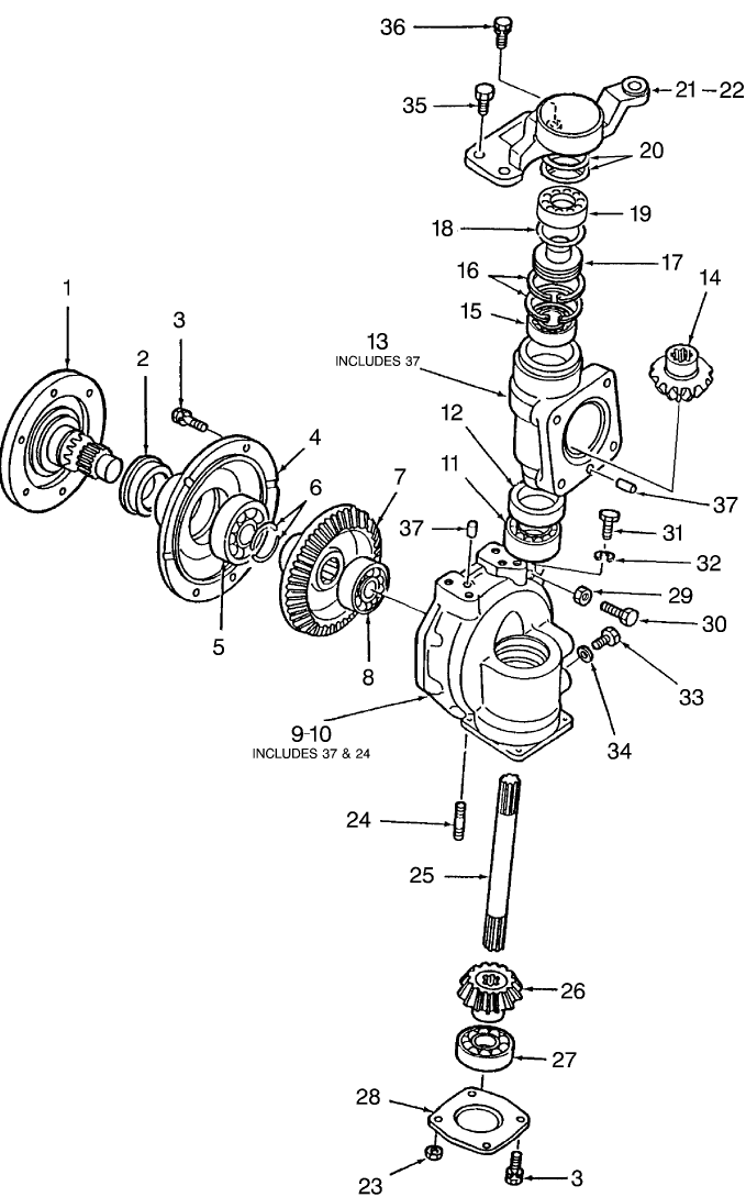 03D01 FINAL REDUCTION GEARS, W/FWD