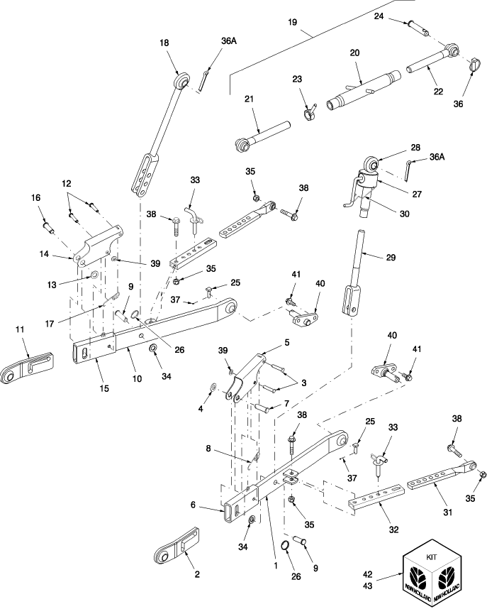 05J02 DELUXE THREE-POINT HITCH  & KIT