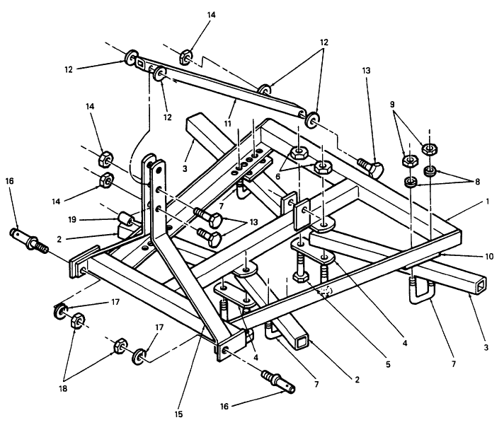 003 MAIN FRAME & STRUT ASSEMBLIES MODELS 11PT0016  1986/-, GROUP 1-3