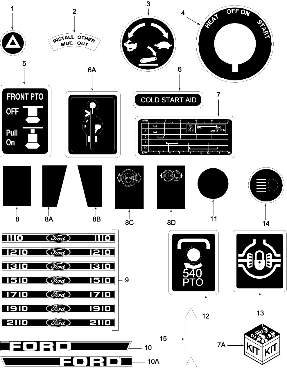 16A04 DECALS