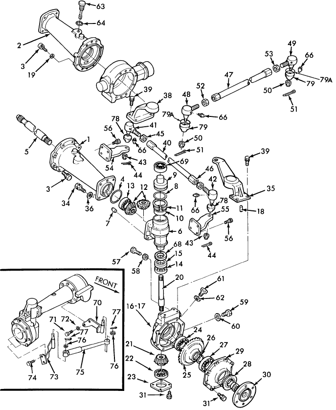 03C04 FRONT AXLE, W/4WD, 2110