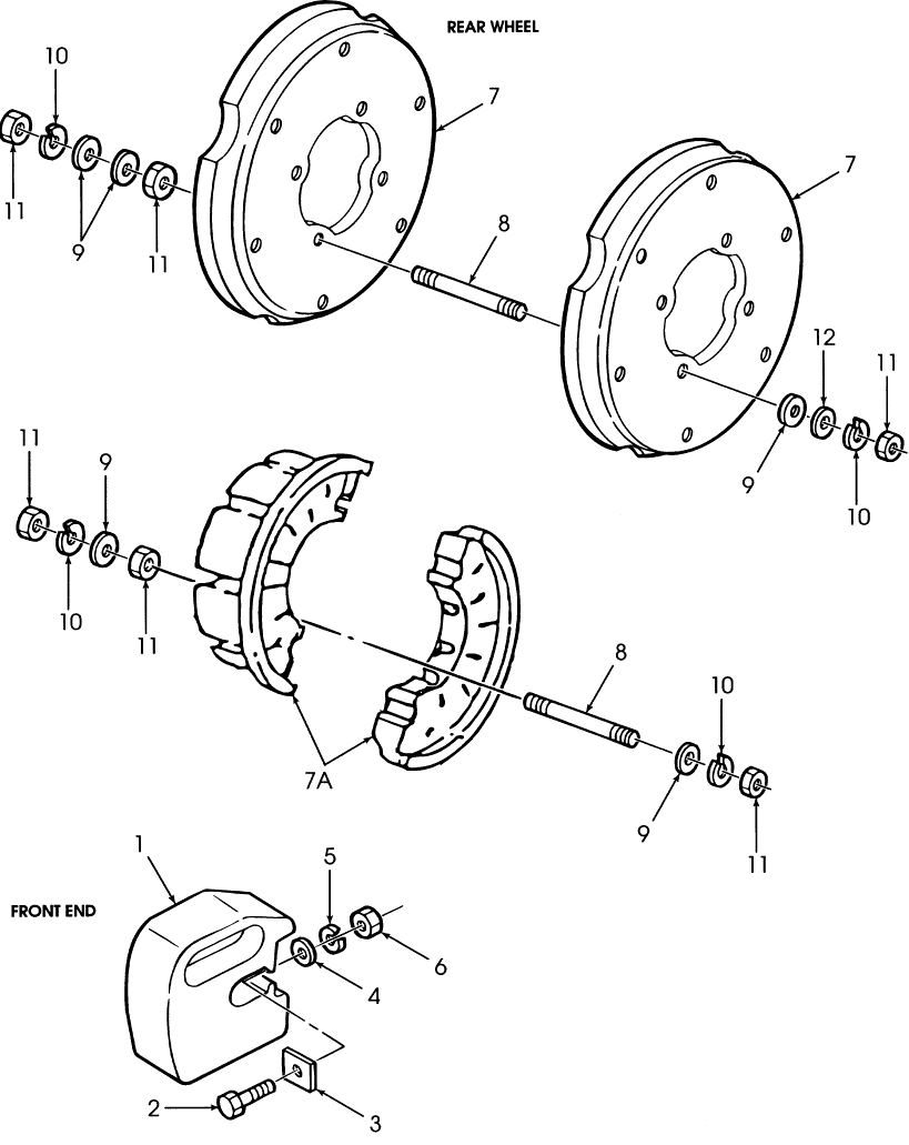 01B01 FRONT END & REAR WHEEL WEIGHTS