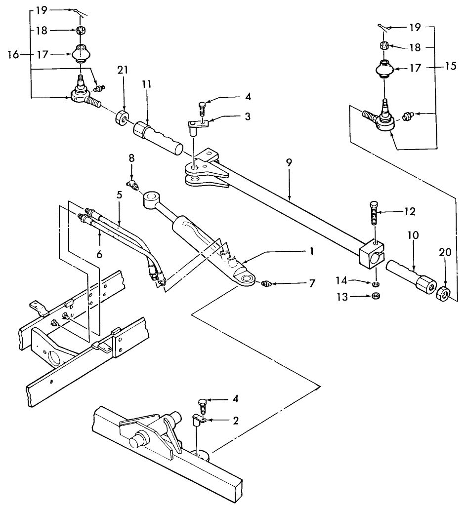 03E01 STEERING LINKAGE - 1920, 3415 W/2WD