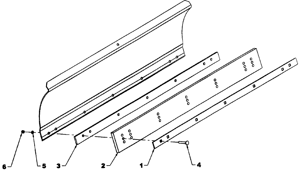 105 60". RUBBER CUTTING EDGE - 715679006