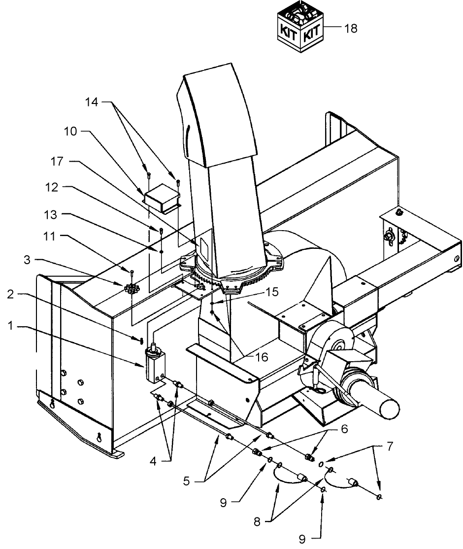 217 HYDRAULIC CHUTE ROTATION - 717172016