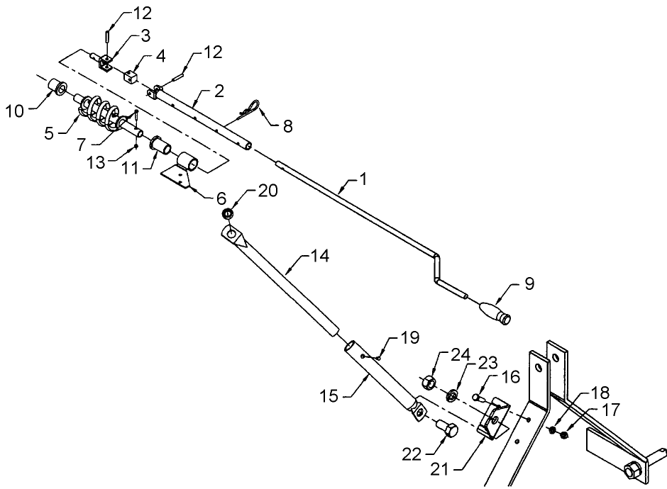 111 64CSR, MANUAL CHUTE ROTATION - 715343006