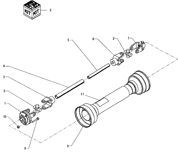 105 DRIVELINE - 64"