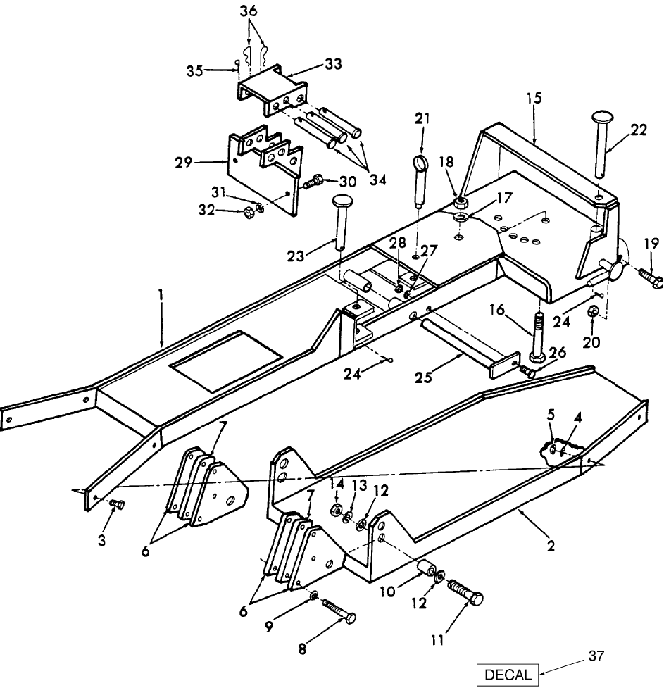 03.01 702A - FRAME & MOUNTING PARTS - 1110, 1210