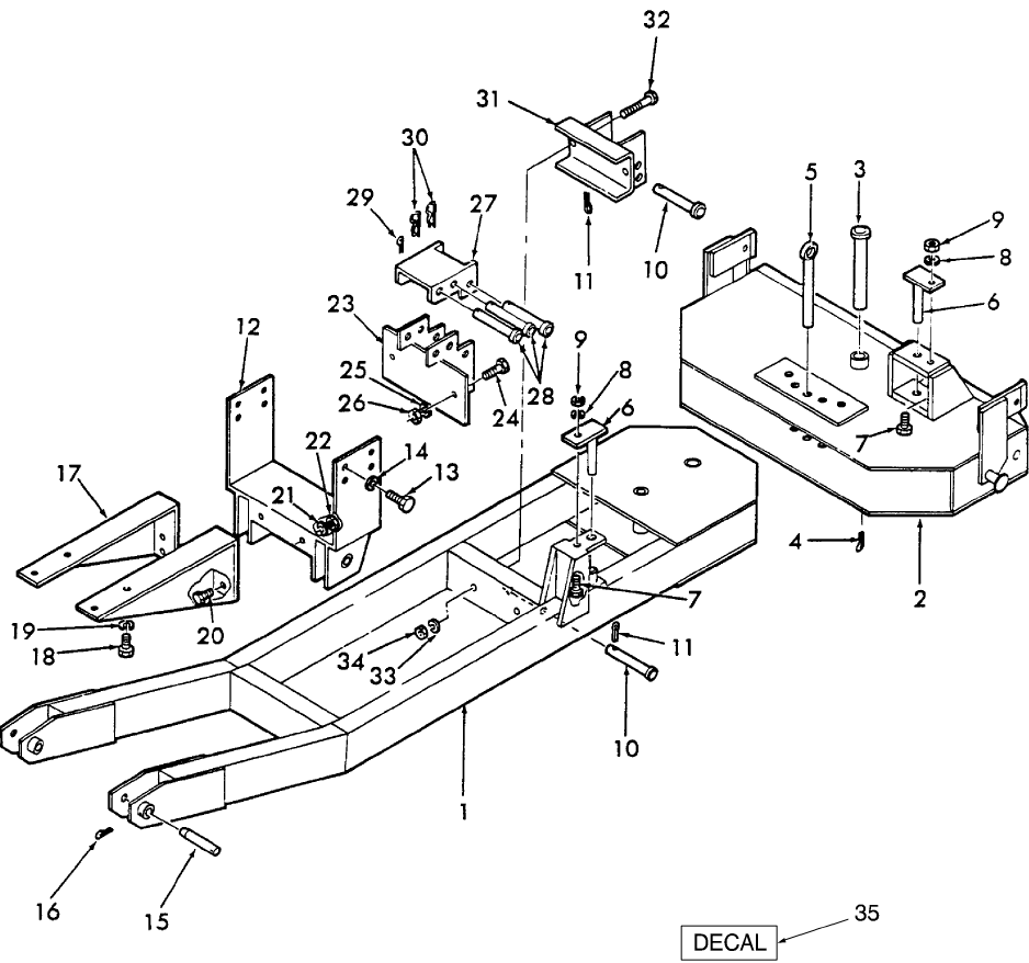 03.03 702A - FRAME & MOUNTING PARTS - 1310, 1510, 1710
