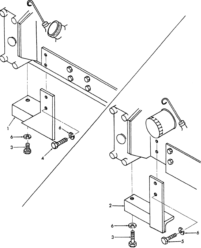 03.02 702A - CLUTCH HOUSING BRACKETS - 1110, 1210