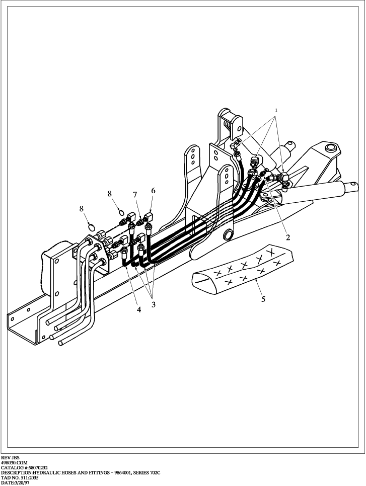 05.07 702C - HYDRAULIC PARTS - 1530-1925, TC25/25D-TC33/33D, TC30