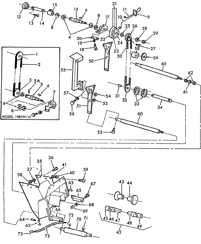 008 FRONT MOUNTING KIT, 19BV9115, 19BV9116 & 19BV9117