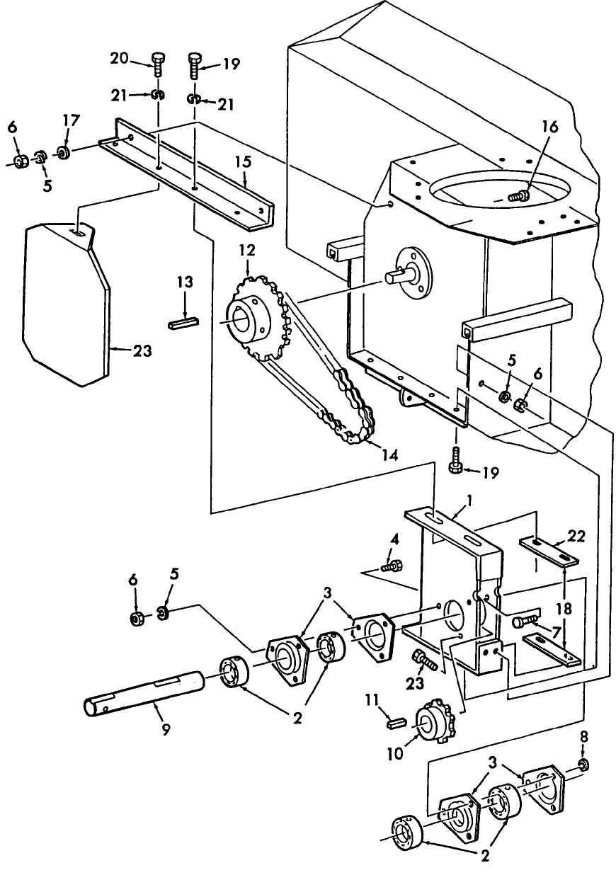 014 FRONT MOUNTING KIT, REDUCTION HOUSING PARTS, 9614052