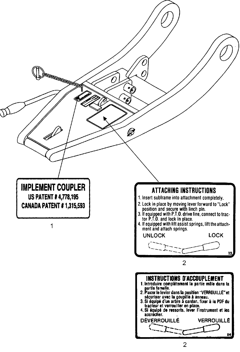 435.02 MALE QUICK HITCH DECALS - 715423066