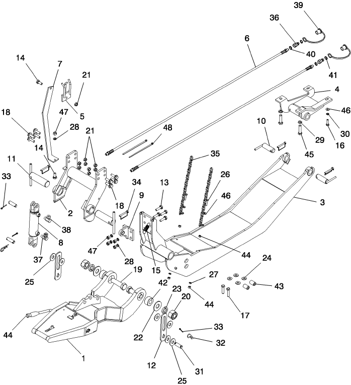 203 QUICK HITCH & SUBFRAME W/SUPERSTEER - 715423066